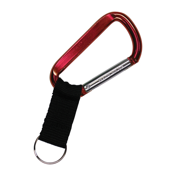 Large "D" shape aluminum clip with a black poly-web strap and... from ASI 39850 The Bentcil Company
