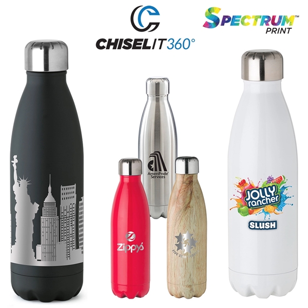 17 oz. double-wall vacuum-insulated Gully tumbler made of stainless steel with... from ASI 88060 Snugz/USA Inc / Sweda®