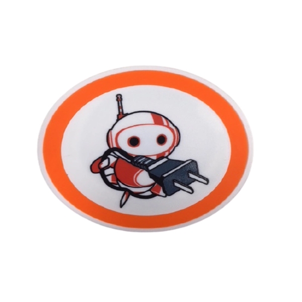 Round Qi-enable 10W wireless charging pad with MicroUSB cable.... from ASI 37218 Athena Promo (tm)