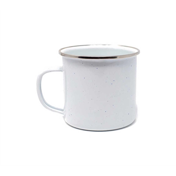 Rustic 17 oz. enamel steel mug, perfect for custom imprinting, outdoor... from ASI 72657 Active Life Promo / Apres Ski
