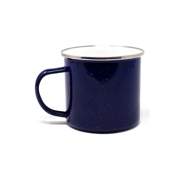 Rustic 17 oz. enamel steel mug, perfect for custom imprinting, outdoor... from ASI 72657 Active Life Promo / Apres Ski