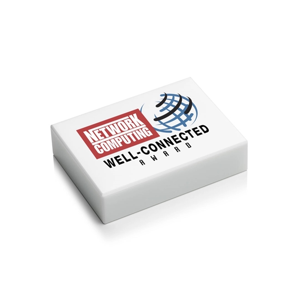 The Abbott Optical VividPrint™ Paperweight features a 1" thick 3" x... from ASI 84592 St Regis Group / St Regis