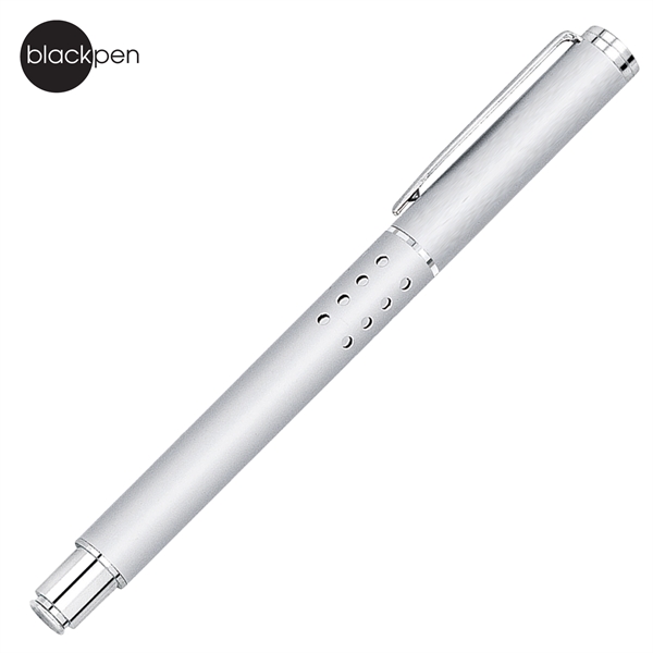 Cap-off gel ink brass pen. matte finish, chrome points.... from ASI 62820 International Merch Concepts / IMC