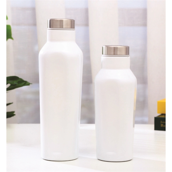 Stainless steel water bottle with double wall, vacuum insulation, polygon shape,... from ASI 72657 Active Life Promo / Active Life Promo