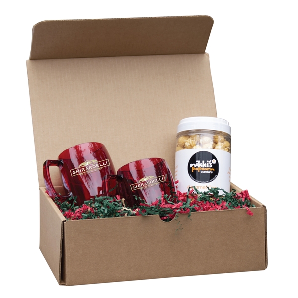 Cozy Courier Gift Set: 2 acrylic Courier mugs and a 4-cup... from ASI 80060 VisionUSA