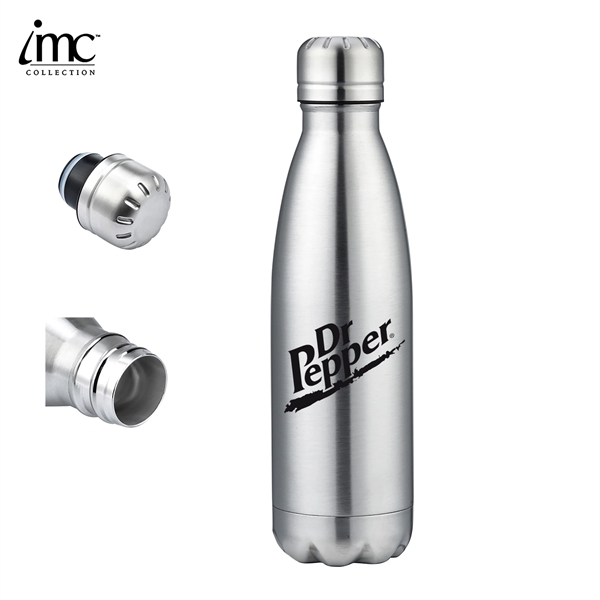 double-walled stainless steel vacuum bottle... from ASI 62820 International Merch Concepts / IMC