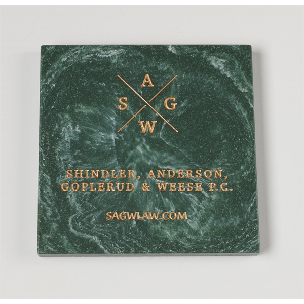 Square coaster, 4" x 4" x .25". Made in USA.... from ASI 89860 StoneyCreek / StoneyCreek®