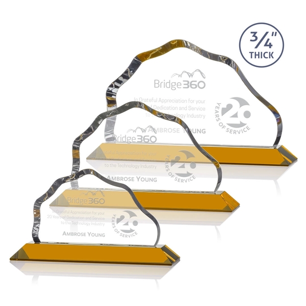 The Petersen Award features a simple mountain shape with a sinuous,... from ASI 84592 St Regis Group / St Regis