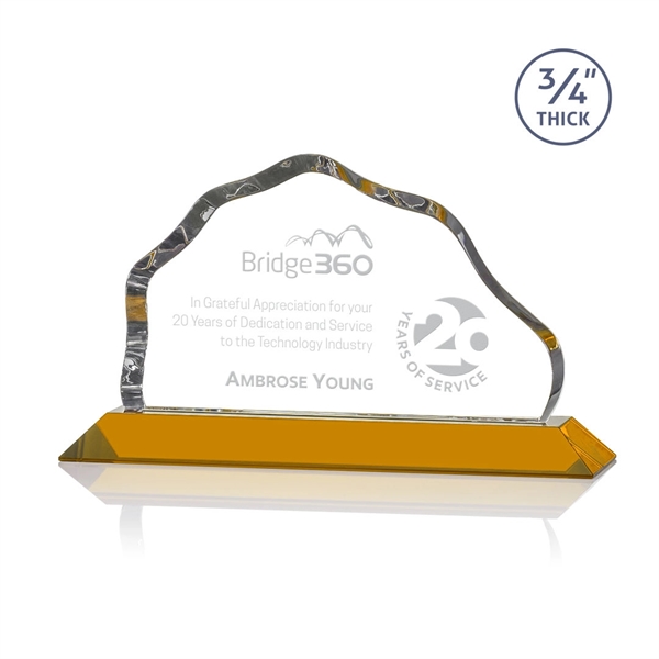 The Petersen Award features a simple mountain shape with a sinuous,... from ASI 84592 St Regis Group / St Regis