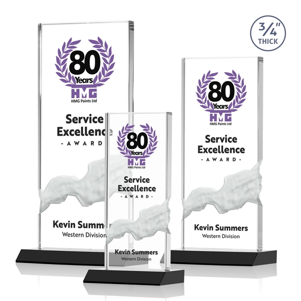 The Poole Award features a Starfire Crystal mounted on a Black... from ASI 84592 St Regis Group / St Regis