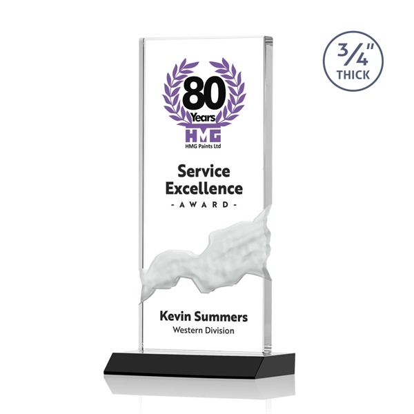 The Poole Award features a Starfire Crystal mounted on a Black... from ASI 84592 St Regis Group / St Regis