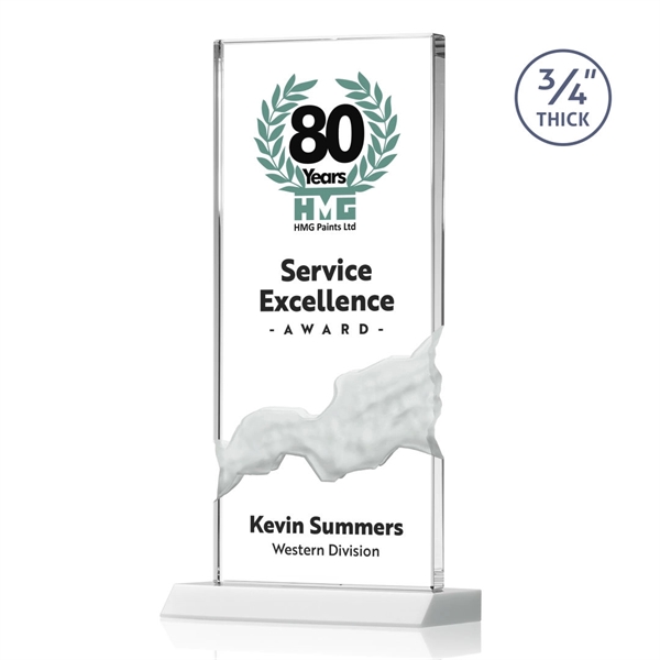 The Poole Award features a Starfire Crystal mounted on a White... from ASI 84592 St Regis Group / St Regis