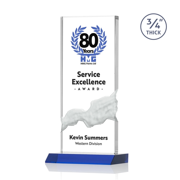 The Poole Award features a Starfire Crystal mounted on a Blue... from ASI 84592 St Regis Group / St Regis