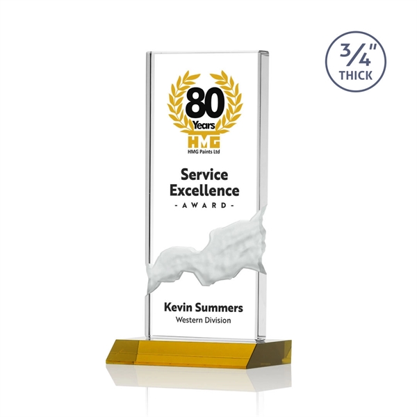 The Poole Award features a Starfire Crystal mounted on an Amber... from ASI 84592 St Regis Group / St Regis