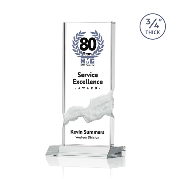 The Poole Award features a Starfire Crystal mounted on a Clear... from ASI 84592 St Regis Group / St Regis