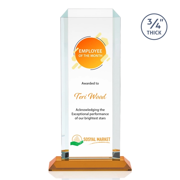 Our Full Color VividPrint Dalton features thick beveled Starfire crystal mounted... from ASI 84592 St Regis Group / St Regis