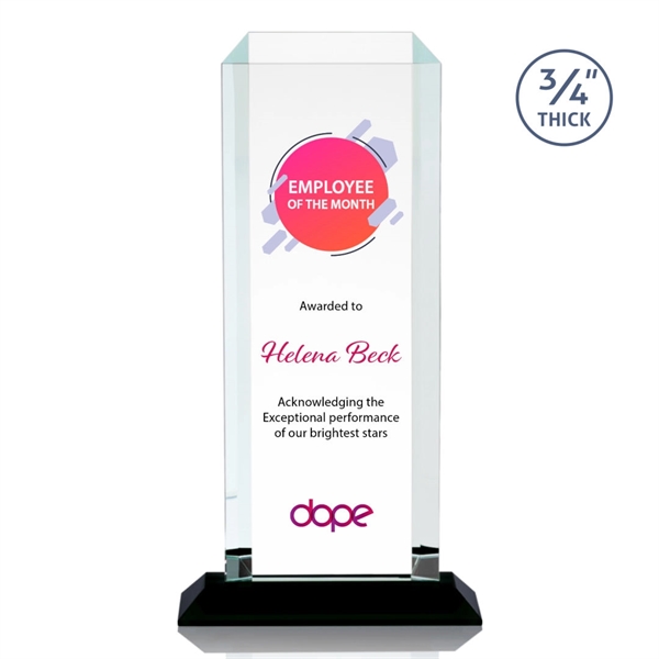 Our Full Color VividPrint Dalton features thick beveled Starfire crystal mounted... from ASI 84592 St Regis Group / St Regis