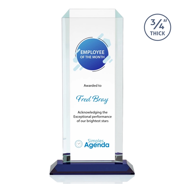 Our Full Color VividPrint Dalton features thick beveled Starfire crystal mounted... from ASI 84592 St Regis Group / St Regis