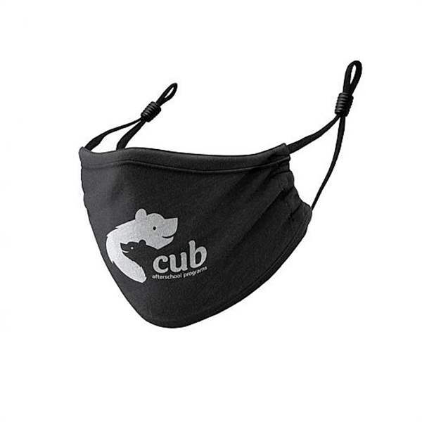 The 100% Cotton Reusable Custom Face Mask w/ Adjustable Straps is... from ASI 90859 Tempo Industries Inc / Tempoline