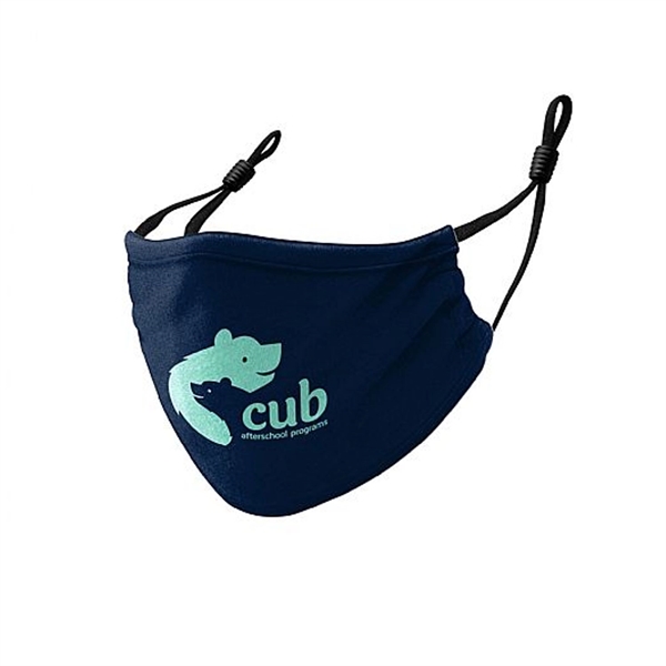 The 100% Cotton Reusable Custom Face Mask w/ Adjustable Straps is... from ASI 90859 Tempo Industries Inc / Tempoline