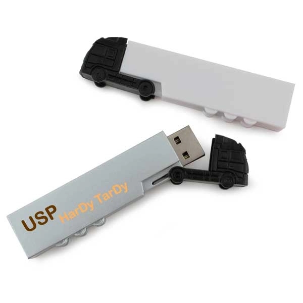 USB drive that's shaped like an 18-wheeler truck and offered in... from ASI 63776 KTI Networks Inc