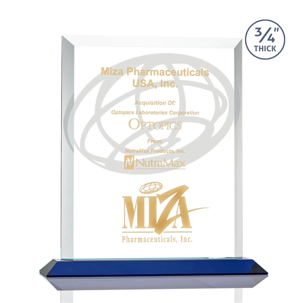 Stunning rectangle award with thick bevels and an exquisite Sapphire base.... from ASI 84592 St Regis Group / St Regis