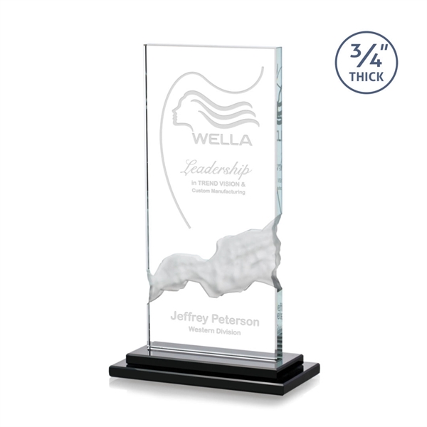 Starfire crystal award with ebony base.... from ASI 84592 St Regis Group / St Regis