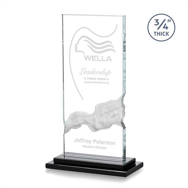 Starfire crystal award with ebony base.... from ASI 84592 St Regis Group / St Regis