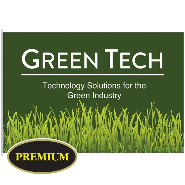 8' x 12' Large Digitally Printed Single Reverse Knit Poly Flags... from ASI 80228 Quinn