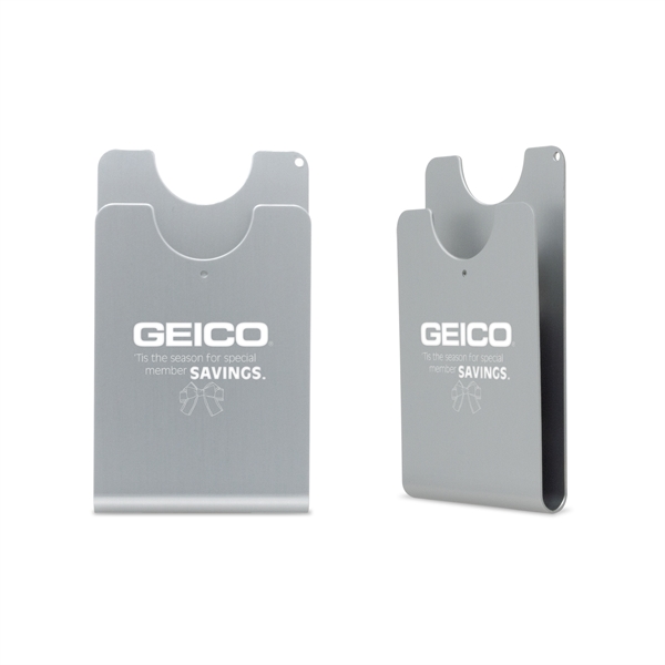 RFID blocking, metal body. Holds business or credit cards. Inside clip... from ASI 34040 Alexander Mfg Co