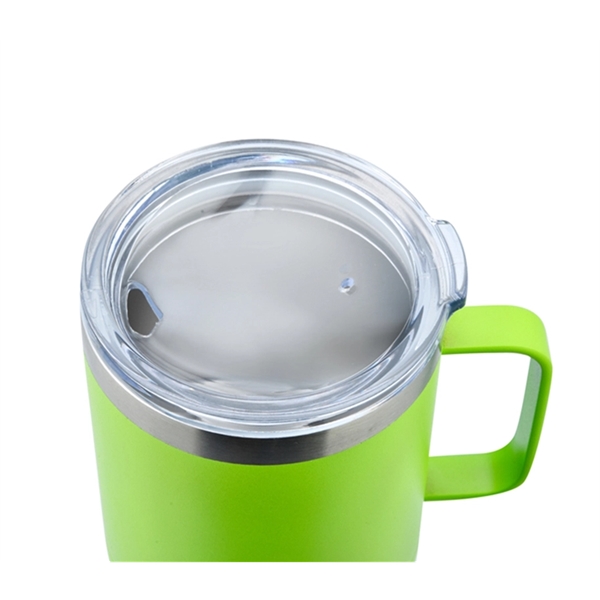 14 ounce stainless steel camping style mug with lid with free... from ASI 37218 Athena Promo (tm)