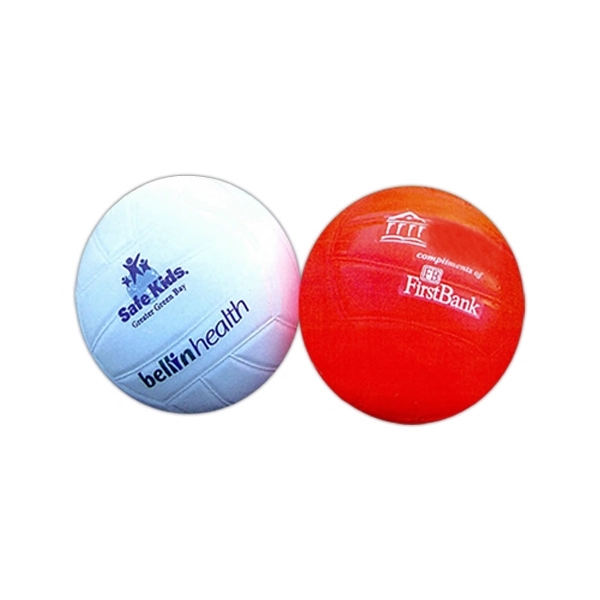 Customizable 4 1/8" diameter Urethane foam miniature volleyball in assorted colors.... from ASI 68207 MAC Specialties Ltd / Sport Products