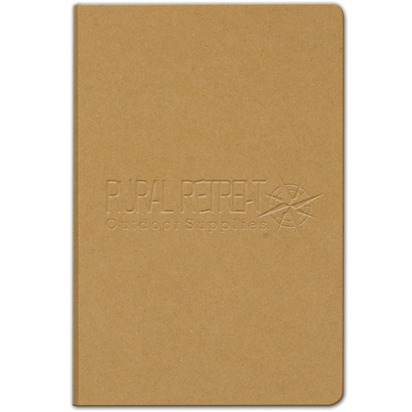 Natural recycled cover, 5.5x8.25 with 80 sheets lined paper, elastic band... from ASI 91340 Journalbooks/Timeplanner Calendars