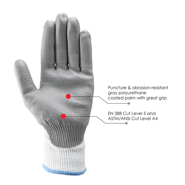 Cut resistant palm dipped gloves... from ASI 62192 Illinois Glove Co / Honest Abe®