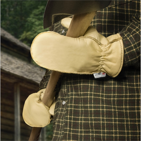 Premium cowhide leather mittens... from ASI 62192 Illinois Glove Co / Honest Abe®