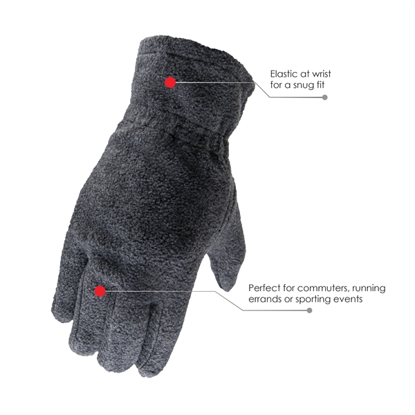 Fleece touchscreen gloves... from ASI 62192 Illinois Glove Co / Honest Abe®