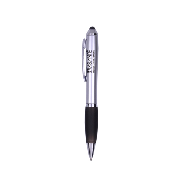 5.38" x 0.63" twist-action plastic ballpoint stylus pen with stylus point.... from ASI 37218 Athena Promo (tm)