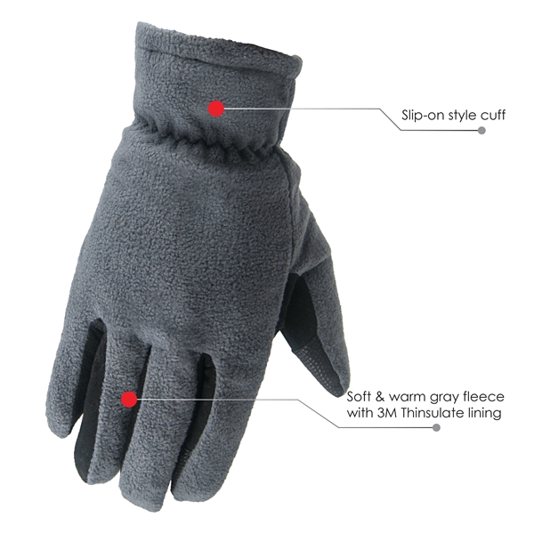 Winter lined gloves, touchscreen, Thinsulate lining.... from ASI 62192 Illinois Glove Co / Honest Abe®