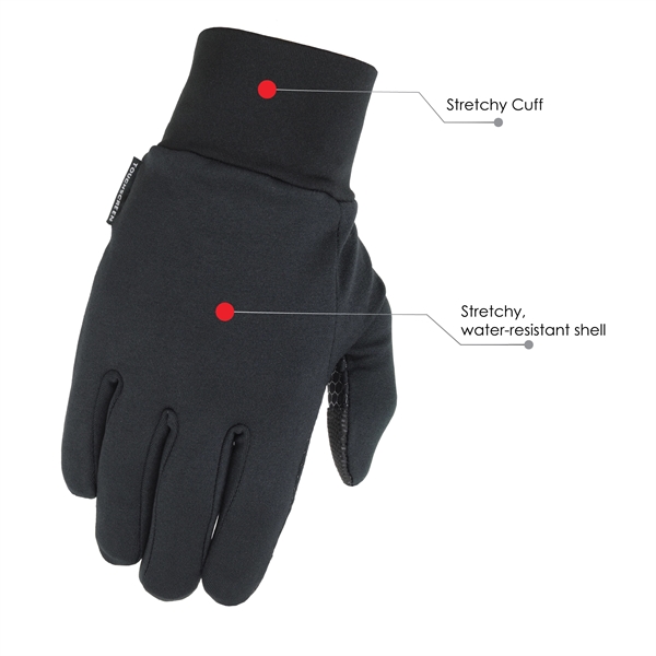 Touchscreen activity gloves, lightweight fleece lining.... from ASI 62192 Illinois Glove Co / Honest Abe®