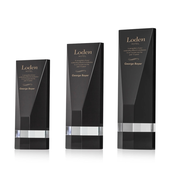 The beveled Gravenhurst tower is created from ebony optical crystal with... from ASI 84592 St Regis Group / St Regis