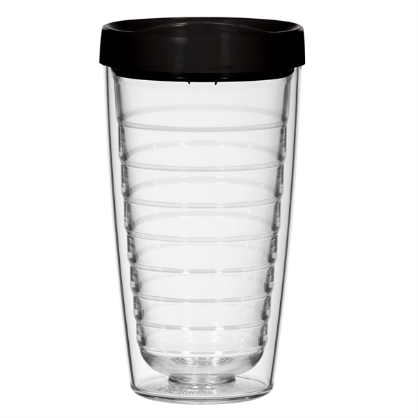 16 Oz. Hydro Double Wall Tumbler With Lid. Double Wall Construction... from ASI 61125 Hit Promotional Products / Hit®