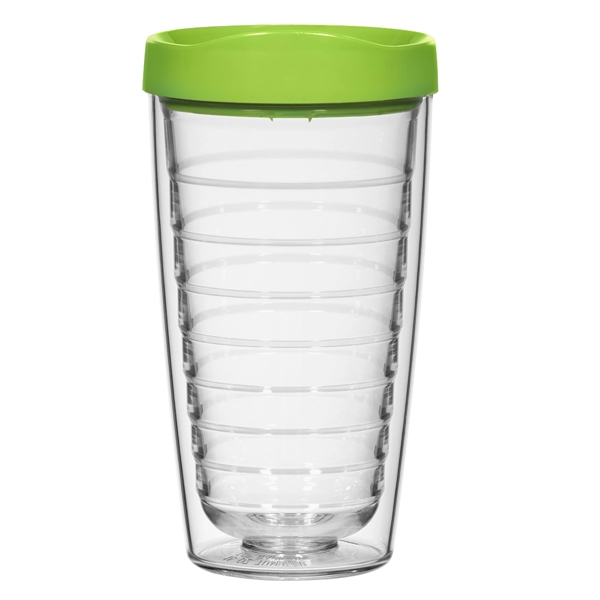 16 Oz. Hydro Double Wall Tumbler With Lid. Double Wall Construction... from ASI 61125 Hit Promotional Products / Hit®