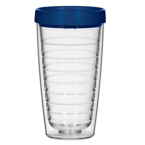 16 Oz. Hydro Double Wall Tumbler With Lid. Double Wall Construction... from ASI 61125 Hit Promotional Products / Hit®