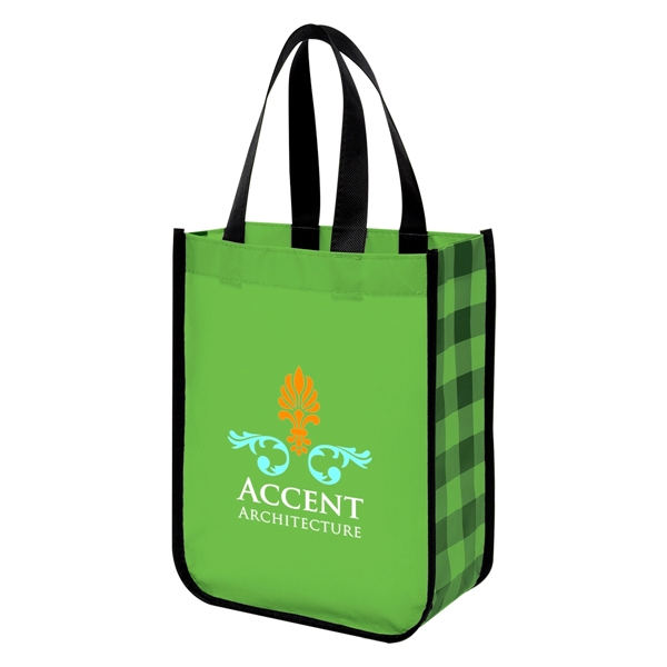 Northwoods laminated non-woven tote bag with long handles for comfortably carrying... from ASI 61125 Hit Promotional Products / Hit®