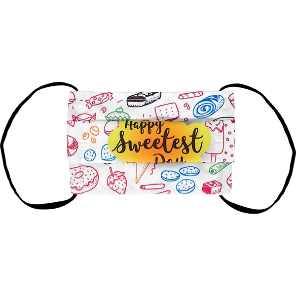 Children's Full Color Pleated Face Mask... from ASI 30208 A P Specialties / AP Specialties