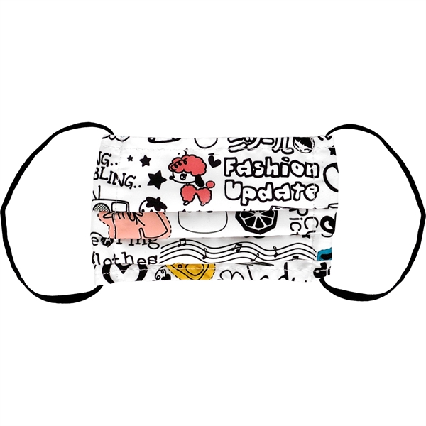 Children's Full Color Pleated Face Mask... from ASI 30208 A P Specialties / AP Specialties