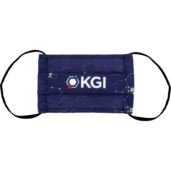 Children's Single Pleated Full Color Fabric Face Mask... from ASI 30208 A P Specialties / AP Specialties