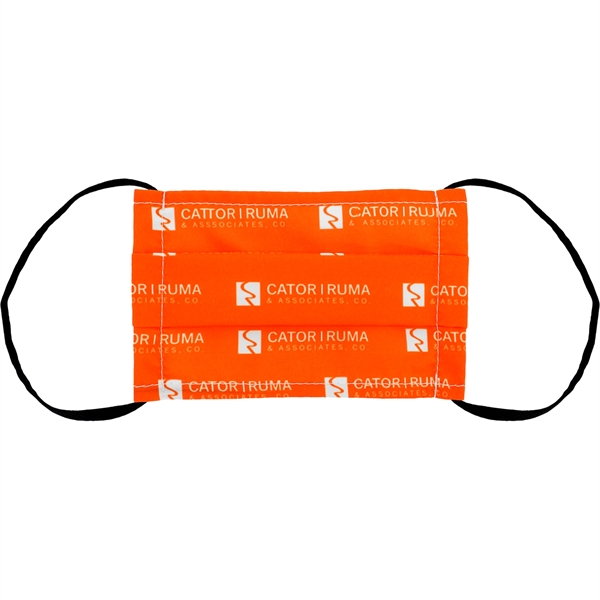 Children's Single Pleated Full Color Fabric Face Mask... from ASI 30208 A P Specialties / AP Specialties