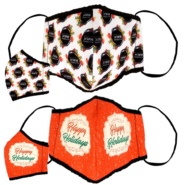 Children's Dome Full Color Fabric Face Mask... from ASI 30208 A P Specialties / AP Specialties