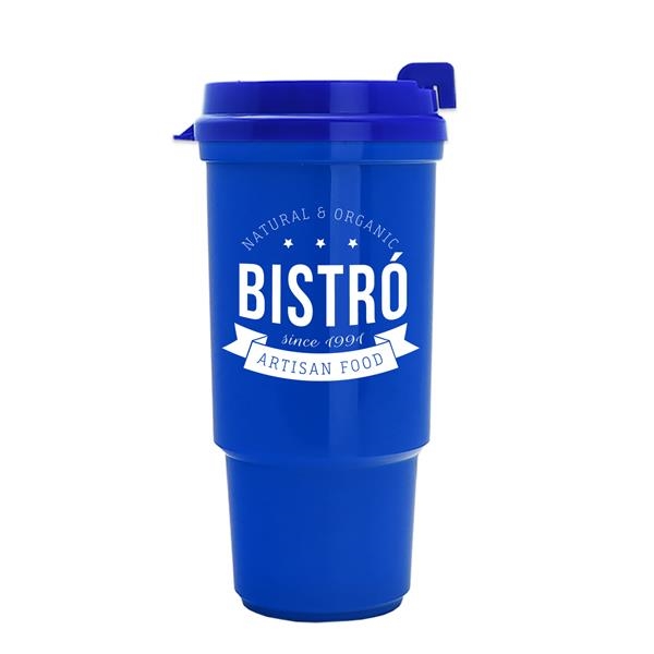 Insulated auto cup with thumb slide lid, 16 oz. recyclable polypropylene.... from ASI 55990 Garyline / GaryLine®